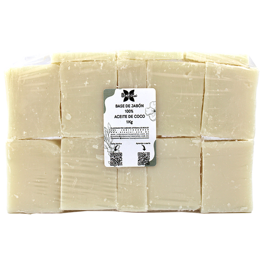 Base de Jabón de Glicerina 100% Aceite de Coco 1Kg
