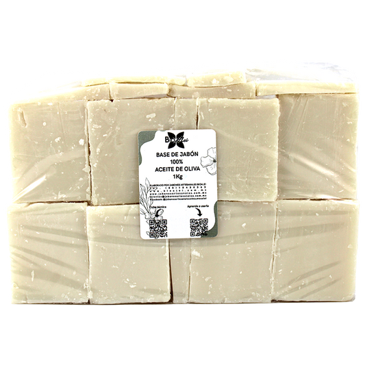 Base de Jabón De Glicerina 100% Aceite de Oliva 1Kg