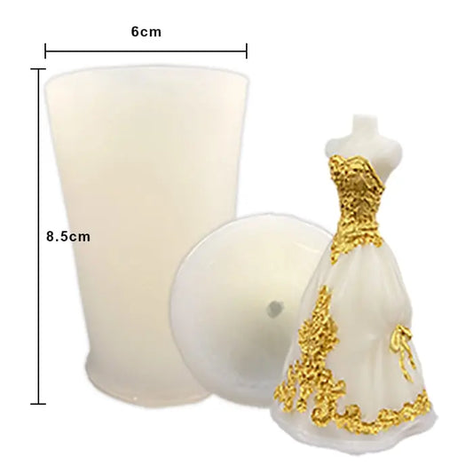 Molde de Silicón Vestido de Novia