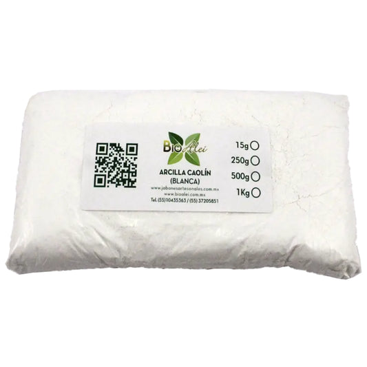 Arcilla Caolín (blanca) 250g – 1Kg