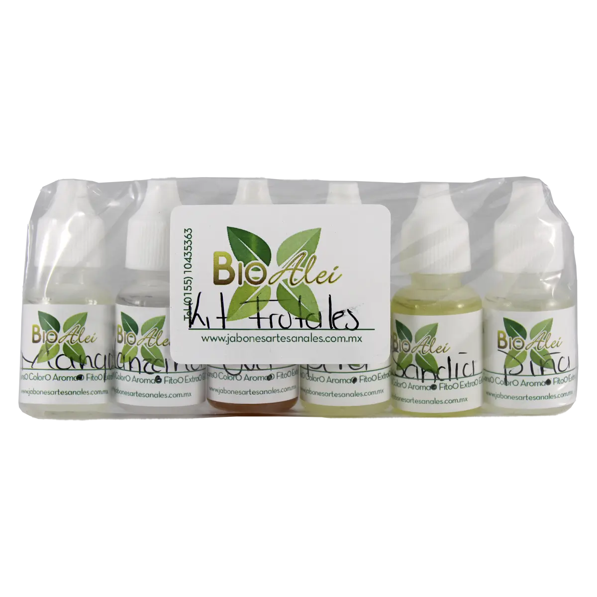 Kit de Aromas Frutales (6 Aromas de 10ml: Mango, Piña, Uva, Manzana, Pera y Sandia)