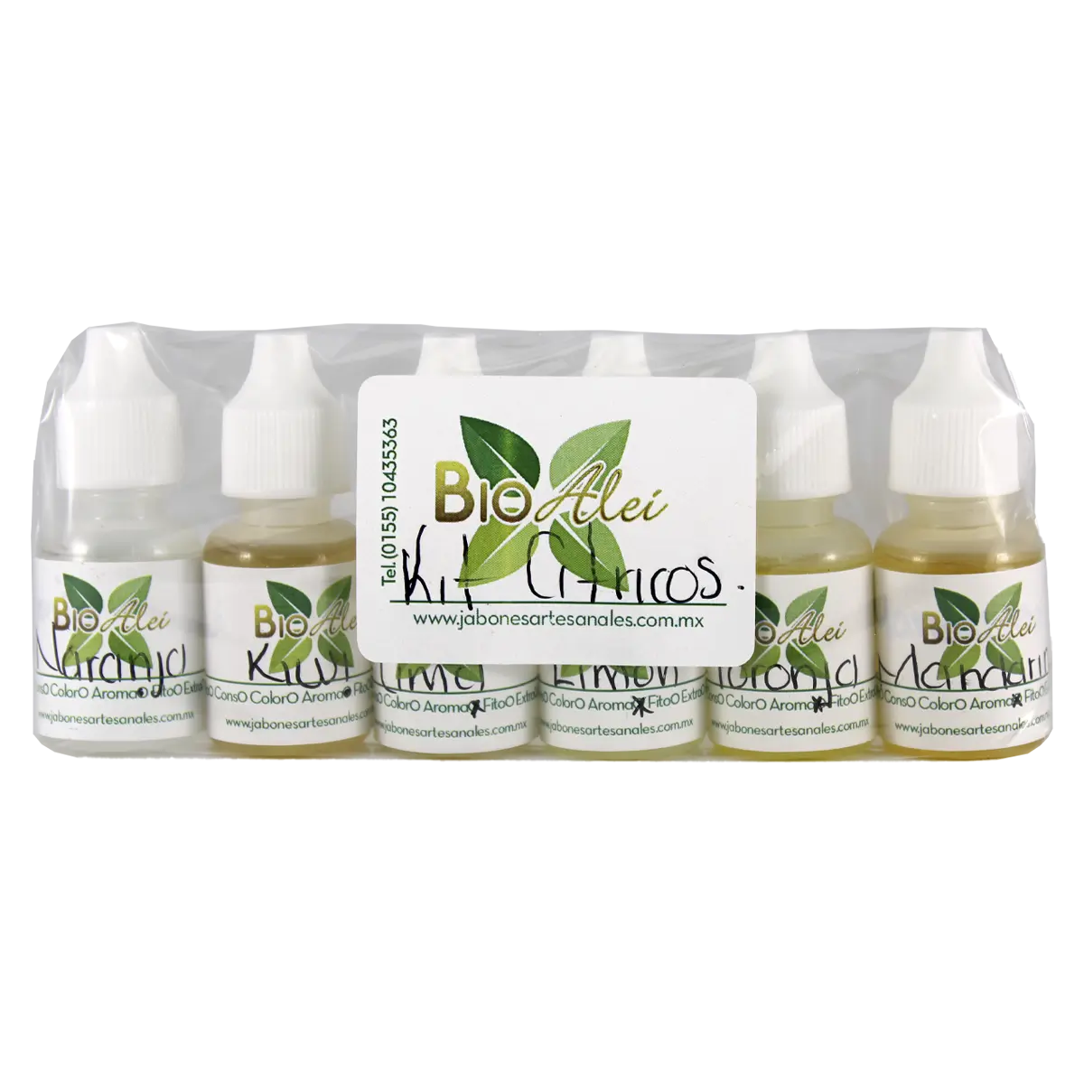 Kit de Cítricos (6 Aromas de 10ml: Mandarina, Naranja, Toronja, Limón, Kiwi y Lima)