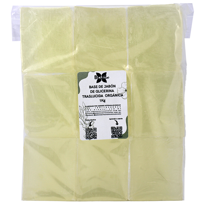 Base de Jabón de Glicerina Traslucida Orgánica 1Kg