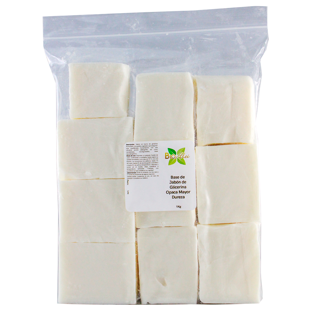 Base de Jabón de Glicerina Opaca Mayor Dureza 1Kg