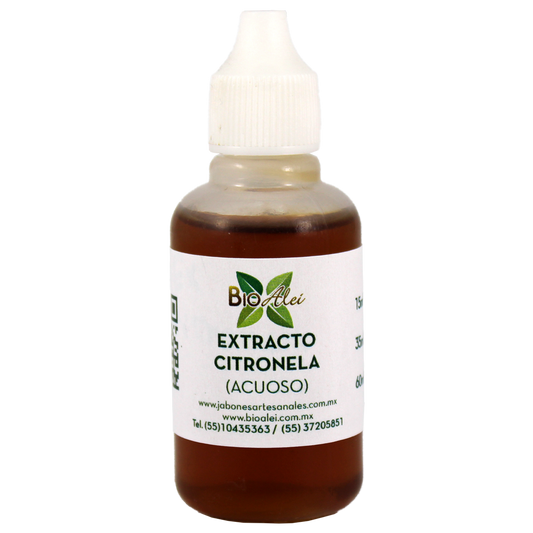 Extracto de Citronela (Acuoso) Grado Cosmético