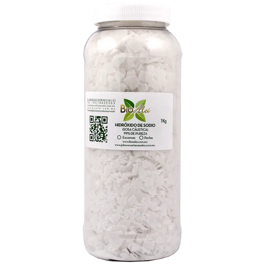 Hidróxido de Sodio 99% de Pureza (Escamas Sosa Cáustica) 1Kg