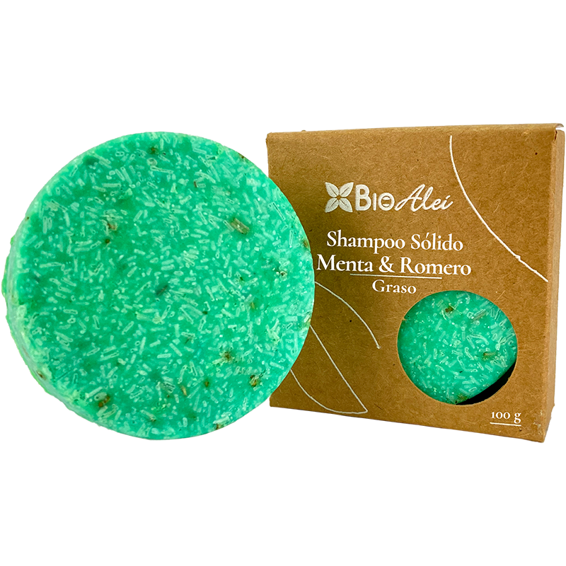 Shampoo Sólido Menta & Romero 100g