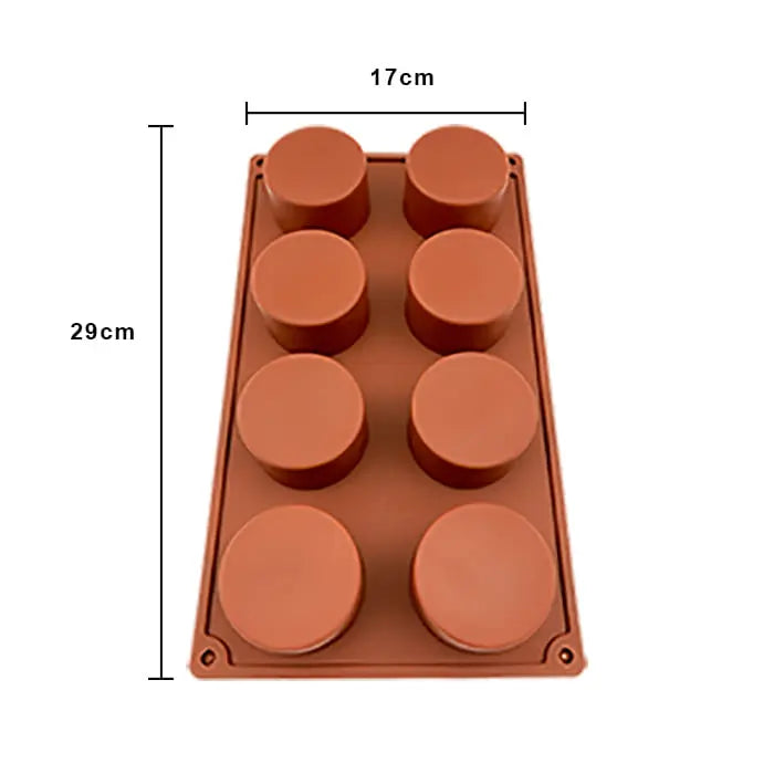 Molde de Silicón 8 Círculos