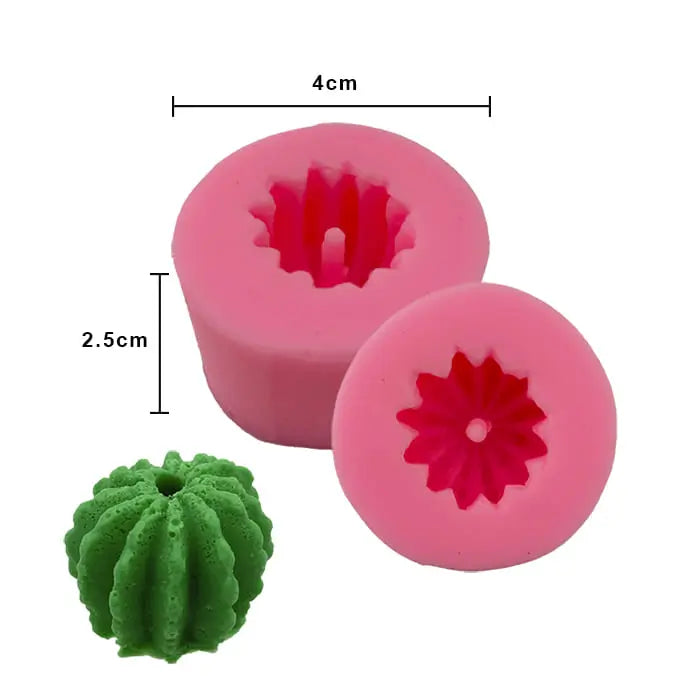 Molde de Silicón Cactus 3D