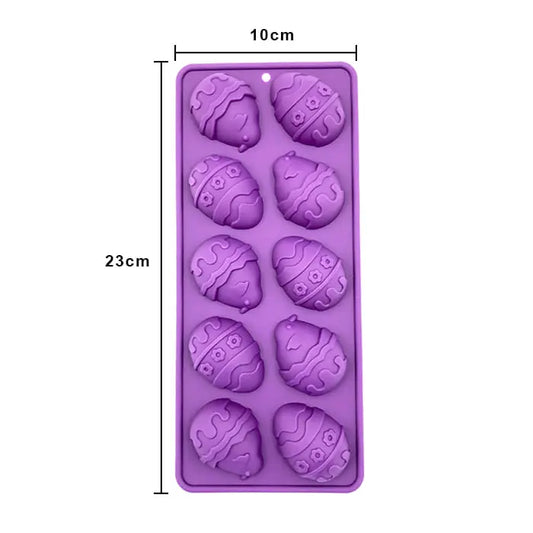 Molde de Silicón Huevos Pascua