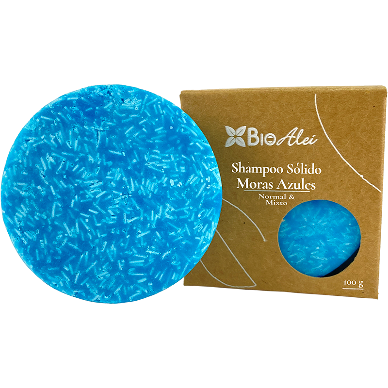 Shampoo Sólido Moras Azules 100g