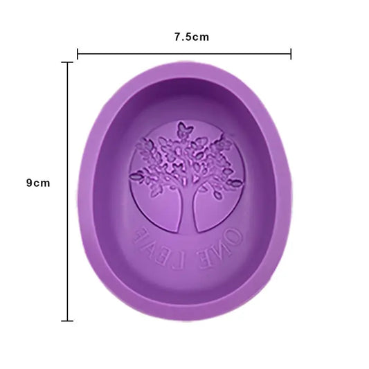 Molde de Silicón Ovalo Árbol de Vida 1