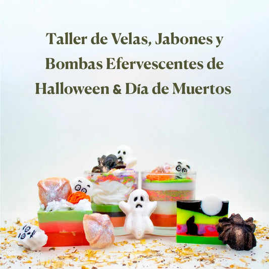 Taller de Velas, Jabones y Bombas Efervescentes de Halloween & Día de Muertos