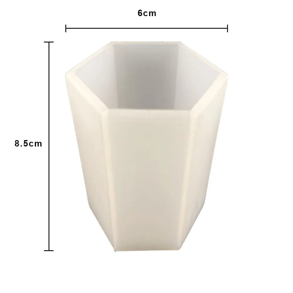 Molde de Silicón Vela Hexagonal