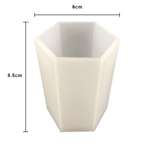 Molde de Silicón Vela Hexagonal