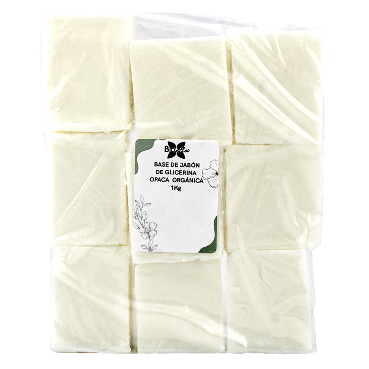 Base De Jabón De Glicerina Orgánica, Opaca/Blanca 1Kg