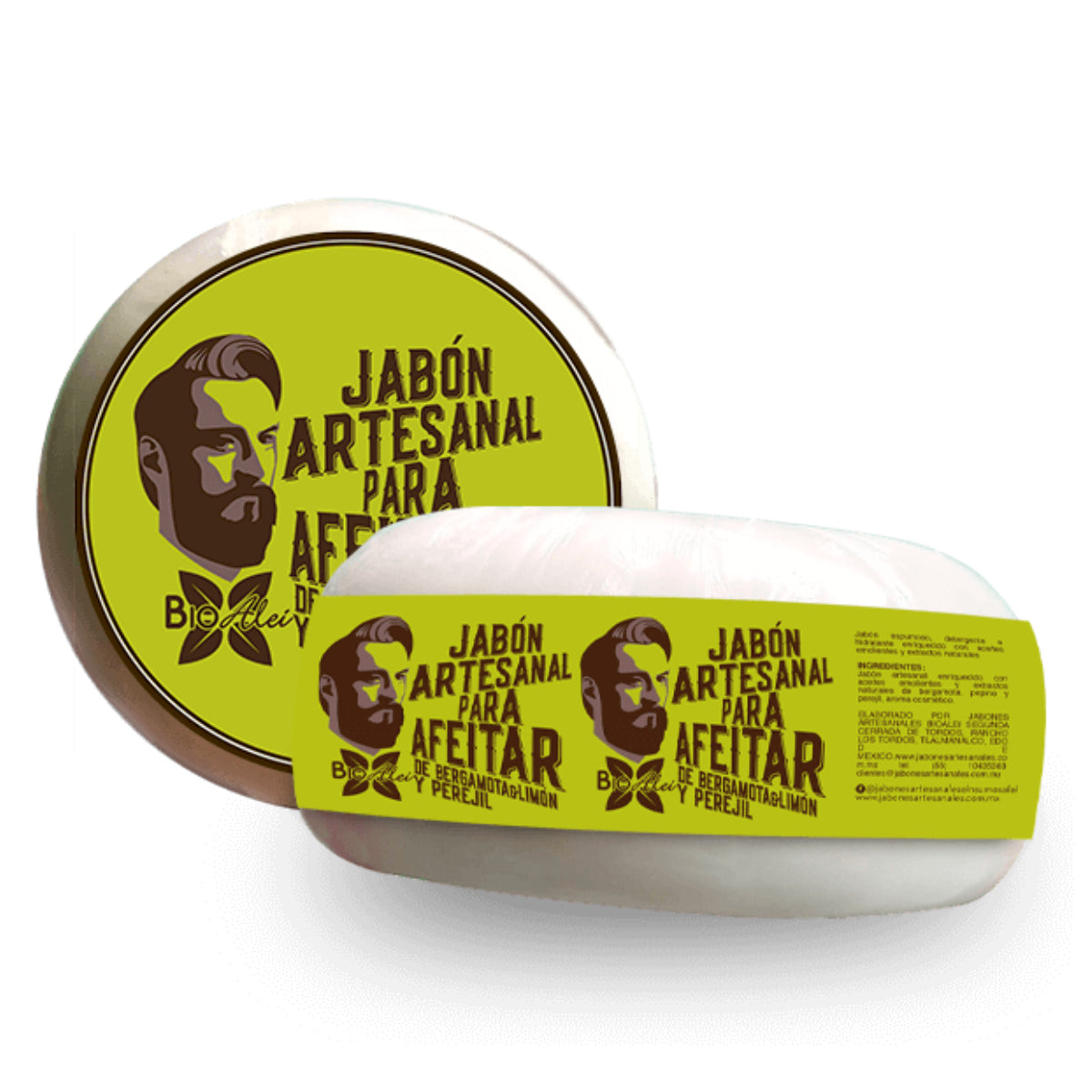 Jabón Para Afeitar de Bergamota, Limón & Perejil 85G