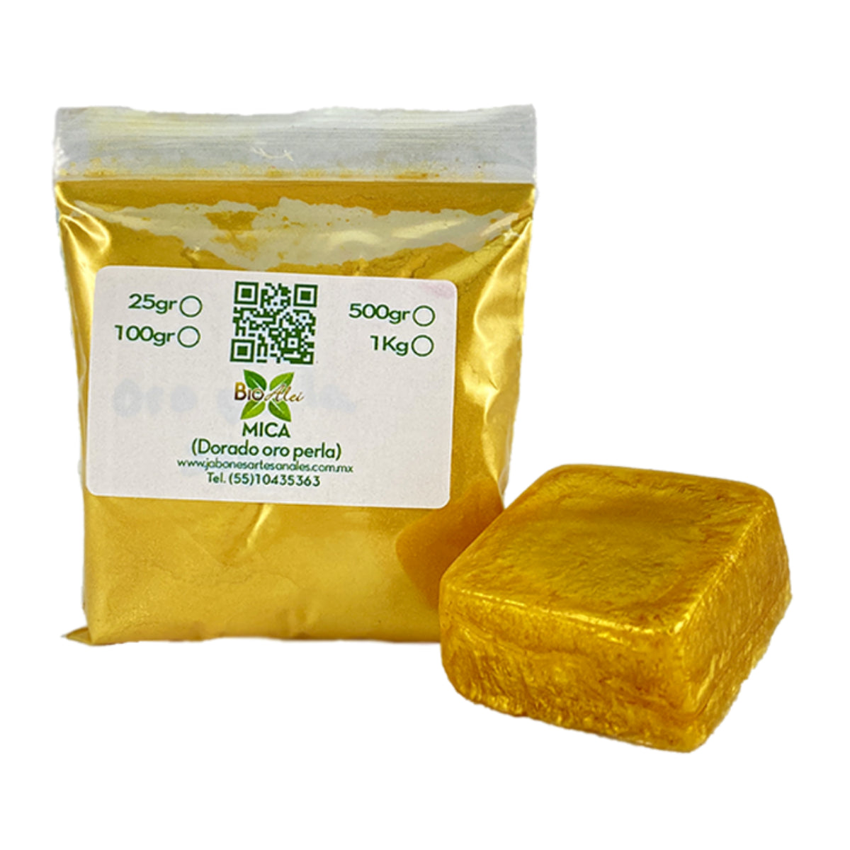 Mica Dorado Oro Perla 25G