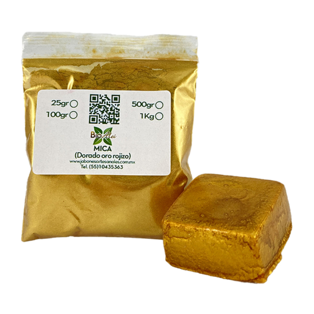 Mica Dorado Oro Rojizo 25G