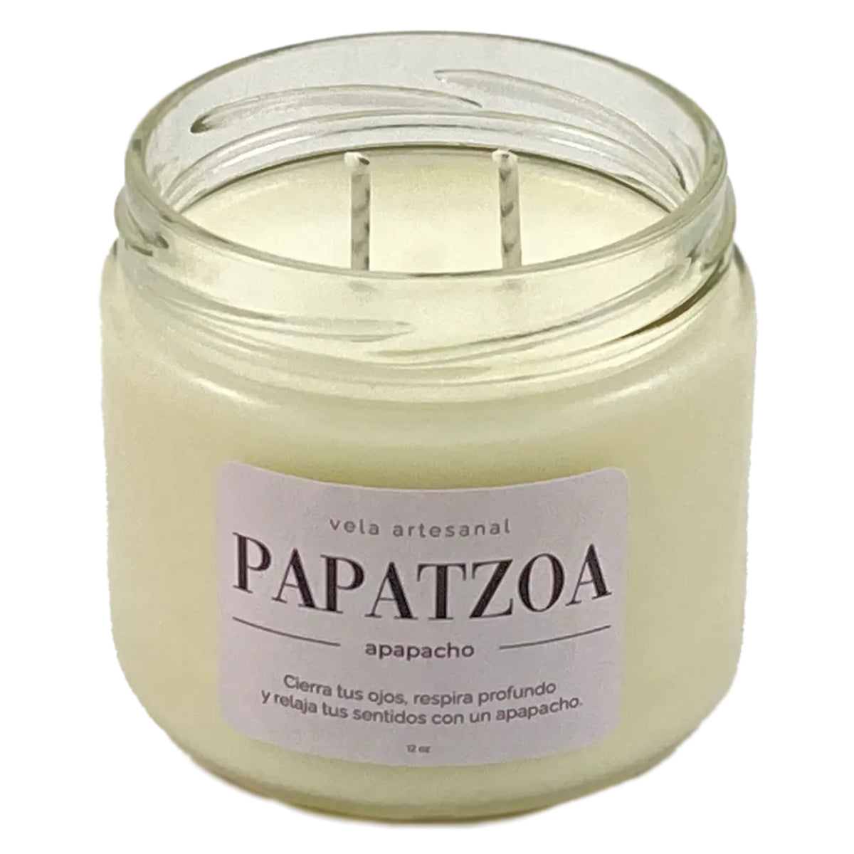 Velas Artesanales Papatzoa (Apapacho) 12oz