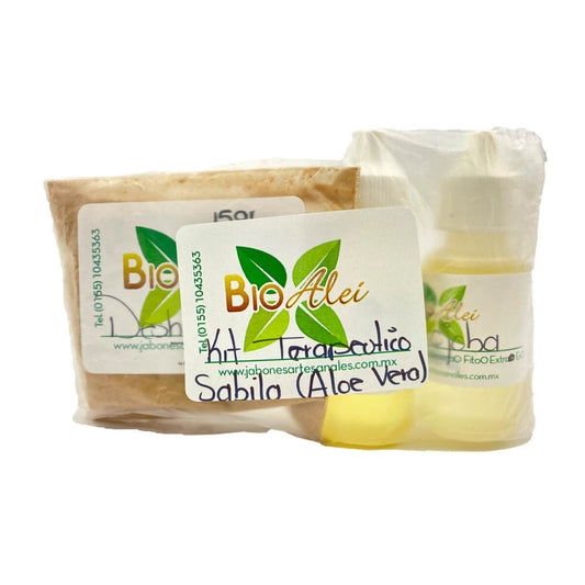 Kit Terapéutico 8 (Extracto, Aroma y Exfoliante de Aloe Vera)